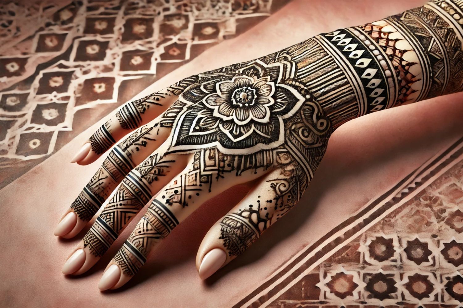 diseño de mehndi marroquí